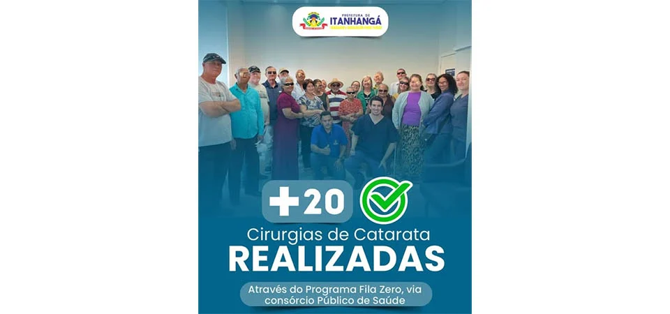 Itanhangá: Secretaria De Saúde encaminha mas 20 pacientes para realizar cirurgia de catarata