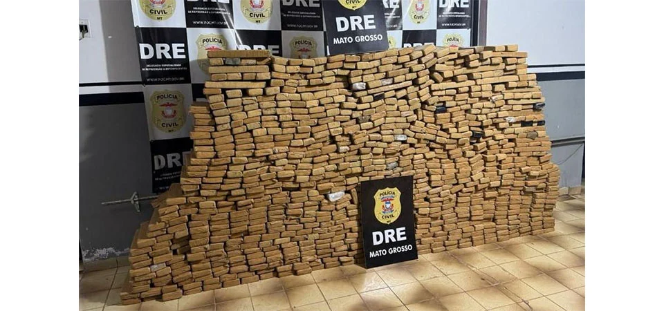 Forças de segurança apreenderam 41,2 toneladas de drogas em 2024