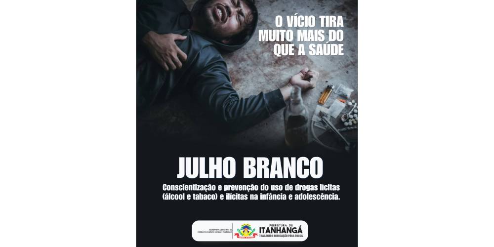 Itanhangá: Secretaria De Saúde reforça a importância da prevenção aos vícios e da conscientização sobre a dependência química