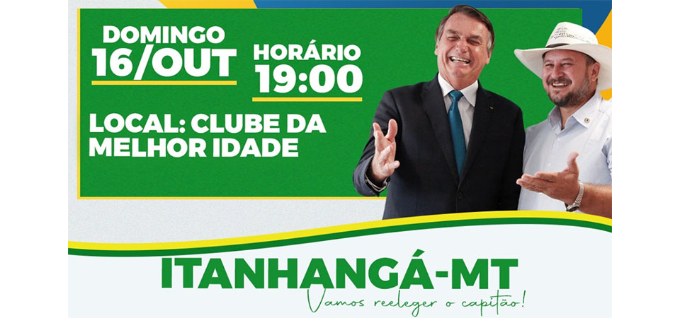 Itanhangá: Patriotas são convocados para importante reunião com o Deputado Cattani