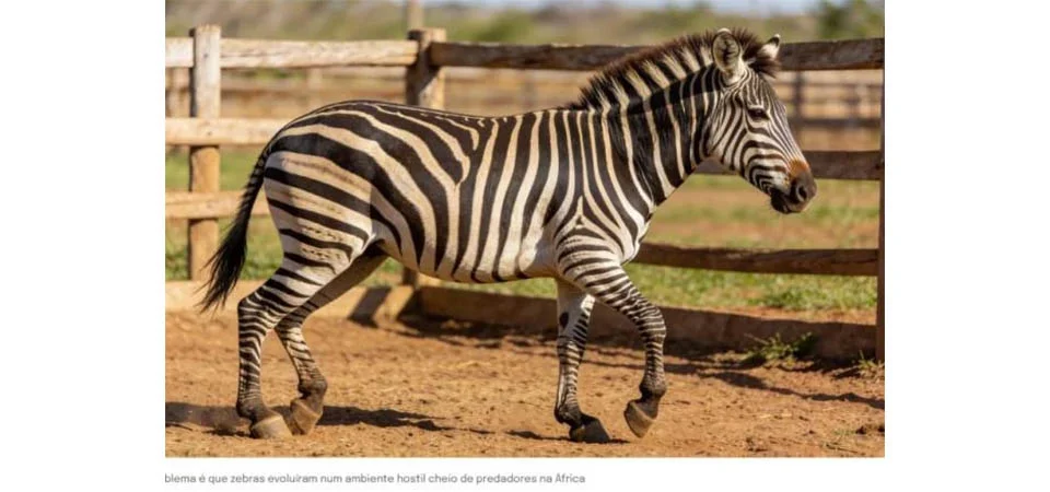 Por que não montamos em zebras como fazemos com burros e cavalos?