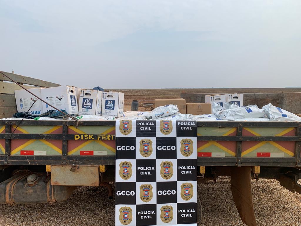 Tapurah: Dona de propriedade rural é presa em flagrante com 2 toneladas de defensivos furtados