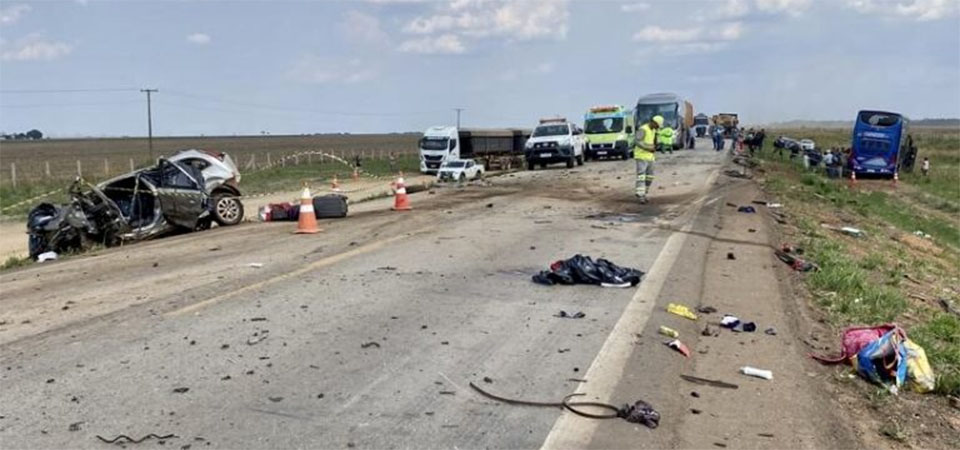 3 da mesma família morrem em acidente entre Lucas do Rio Verde e Nova Mutum