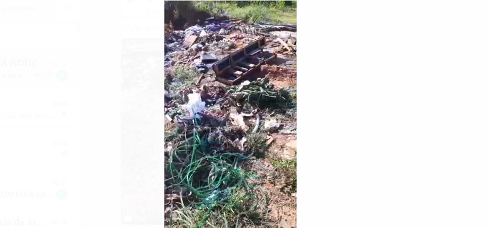 Itanhangá: Novamente lixo é descartado em lugares impróprios por pessoas irresponsáveis