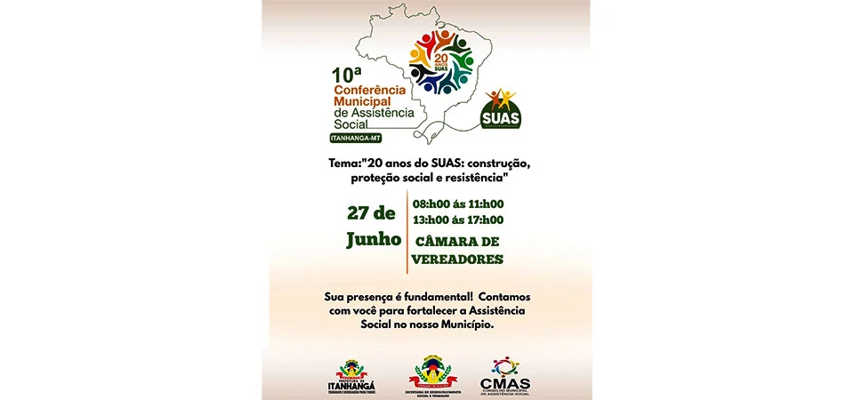 Itanhangá: Secretaria De Assistência Social realizará conferencia municipal
