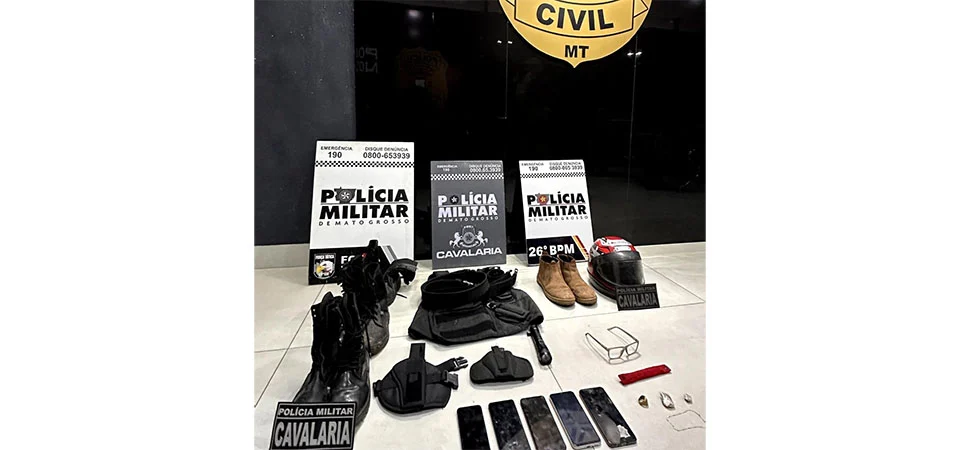 Polícias Militar e Civil prendem sete faccionados após roubo em joalheria de Nova Mutum