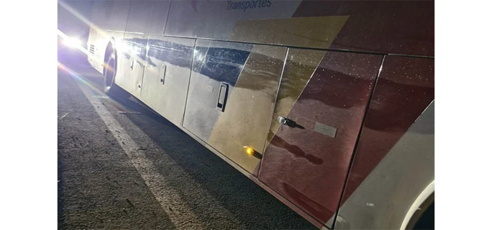 Itanhangá: Ônibus universitário colide em boi na MT-242 em Ipiranga Do Norte