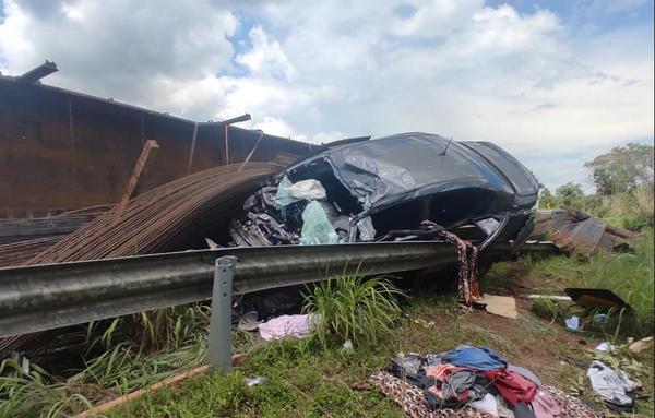Acidente mata motorista e deixa passageira gravemente ferida em rodovia