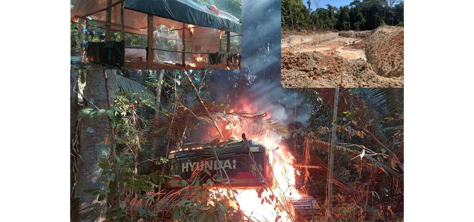 Polícia Federal e Ibama localizam garimpo ilegal em parque nacional