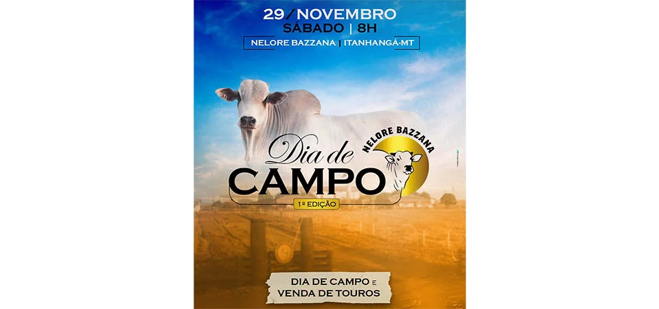Itanhangá: 1º Dia de Campo Nelore Bazzana acontece neste sábado, dia 29/11. Vídeo