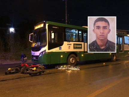 Motociclista morre atropelado por ônibus em avenida