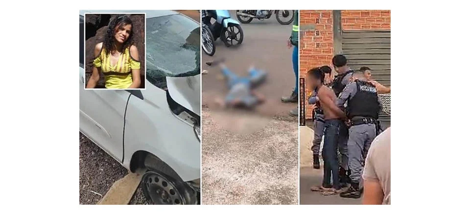 Ladrão furta carro, mata mulher atropelada e fere filho. Vídeo