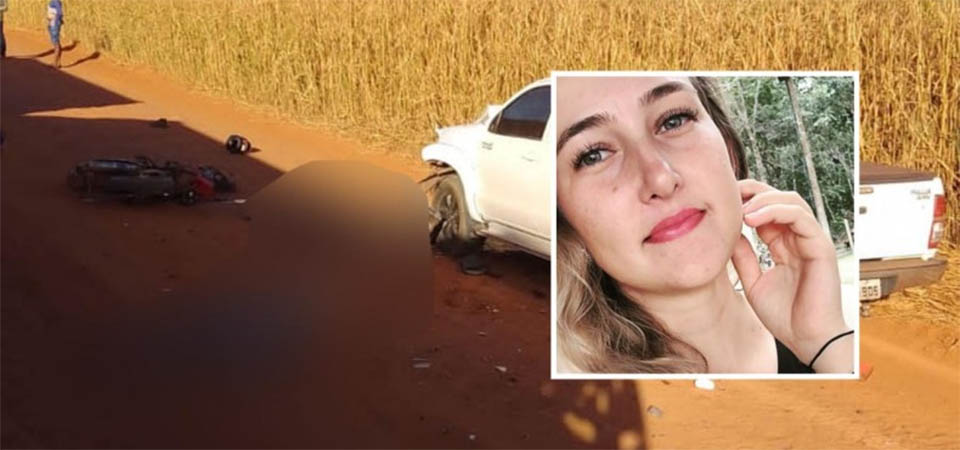 Duas jovens morrem em acidente entre caminhonete e moto