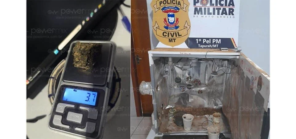 Tapurah: Produtor de maconha é preso  após fugir de abordagem da polícia