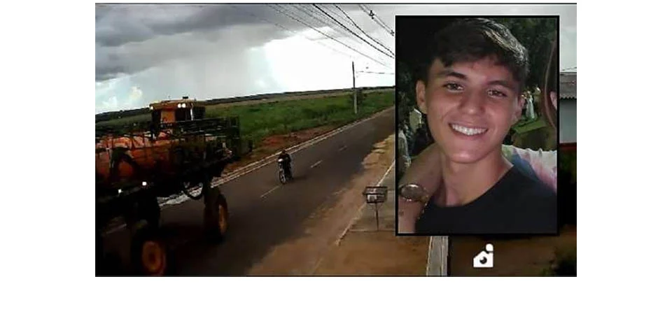 Adolescente de 15 anos morre após tentar passar debaixo de pulverizador agrícola com bicicleta