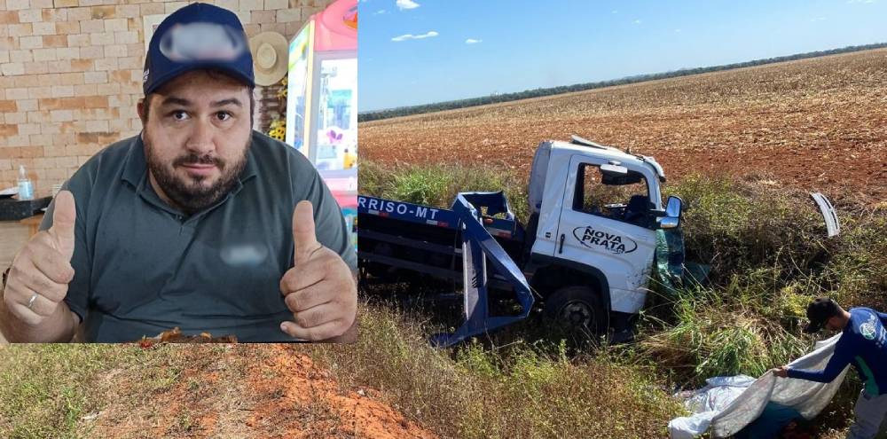 Morre motorista de caminhão prancha envolvido em acidente na MT 242
