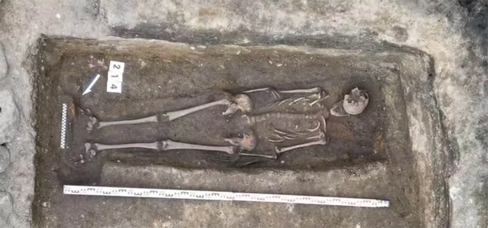 Esqueleto completo de cavaleiro medieval é encontrado embaixo de antiga sorveteria na Polônia