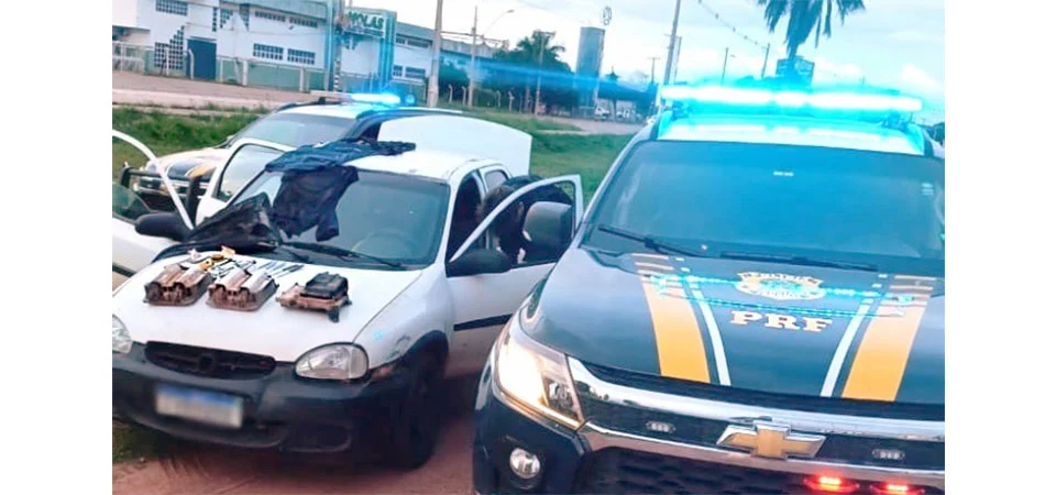 PRF recupera módulos eletrônicos roubados