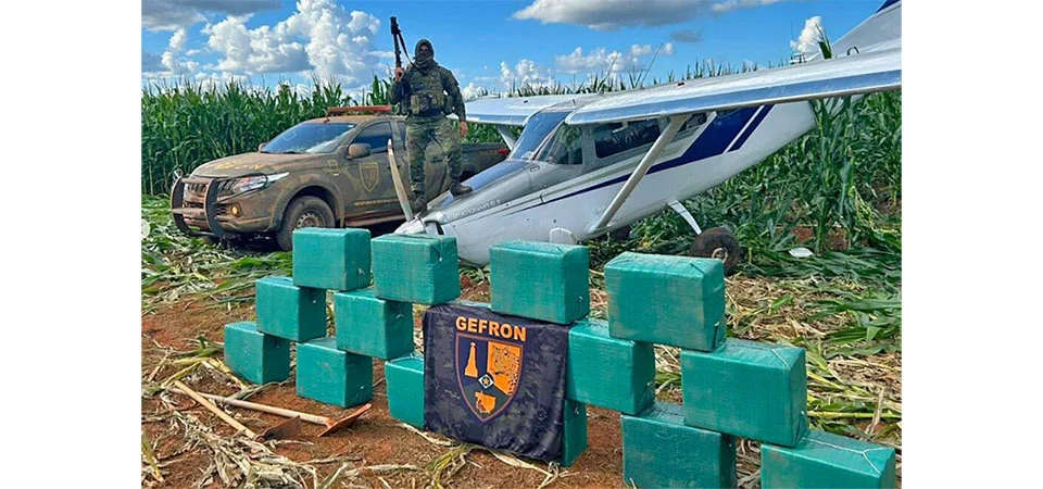 Operação conjunta apreende 150 tabletes de pasta base de cocaína e causa prejuízo ao tráfico de R$ 2,7 milhões