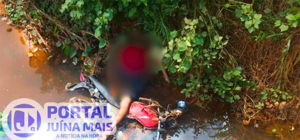 Motociclista morre após cair de ponte no interior