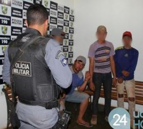 Polícia Militar de Nova Ubiratã apreende trio acusado de aterrorizar moradores de distrito