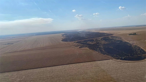Tapurah: Fogo destrói “resteva” e lavoura de milho