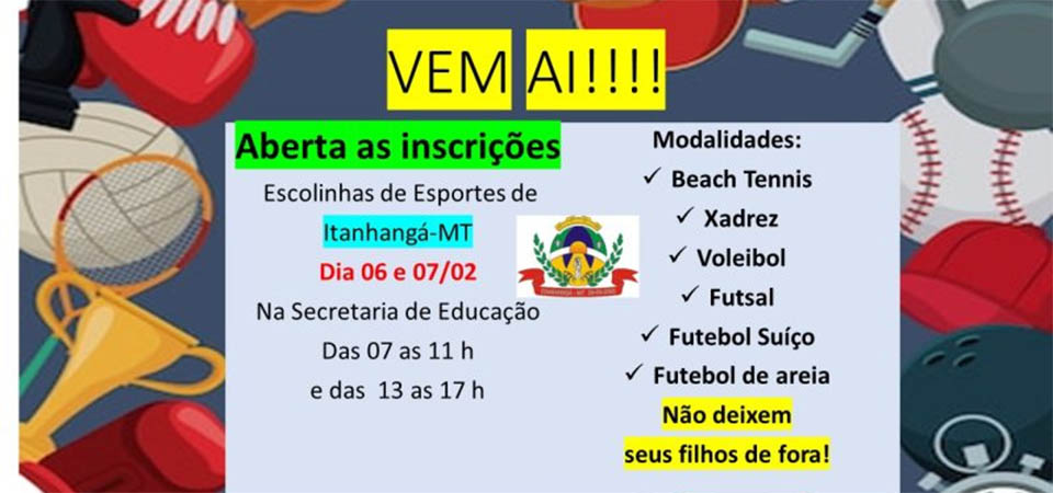 Itanhangá: Novas Modalidades da Escolinha de Esportes estarão disponíveis esse ano