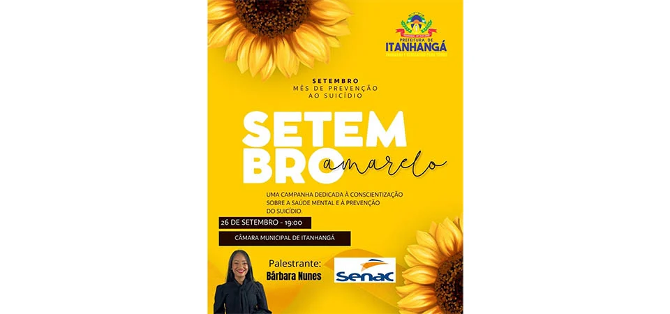 Itanhangá: Veja as ações da Secretaria De Saúde no Setembro Amarelo. Fotos