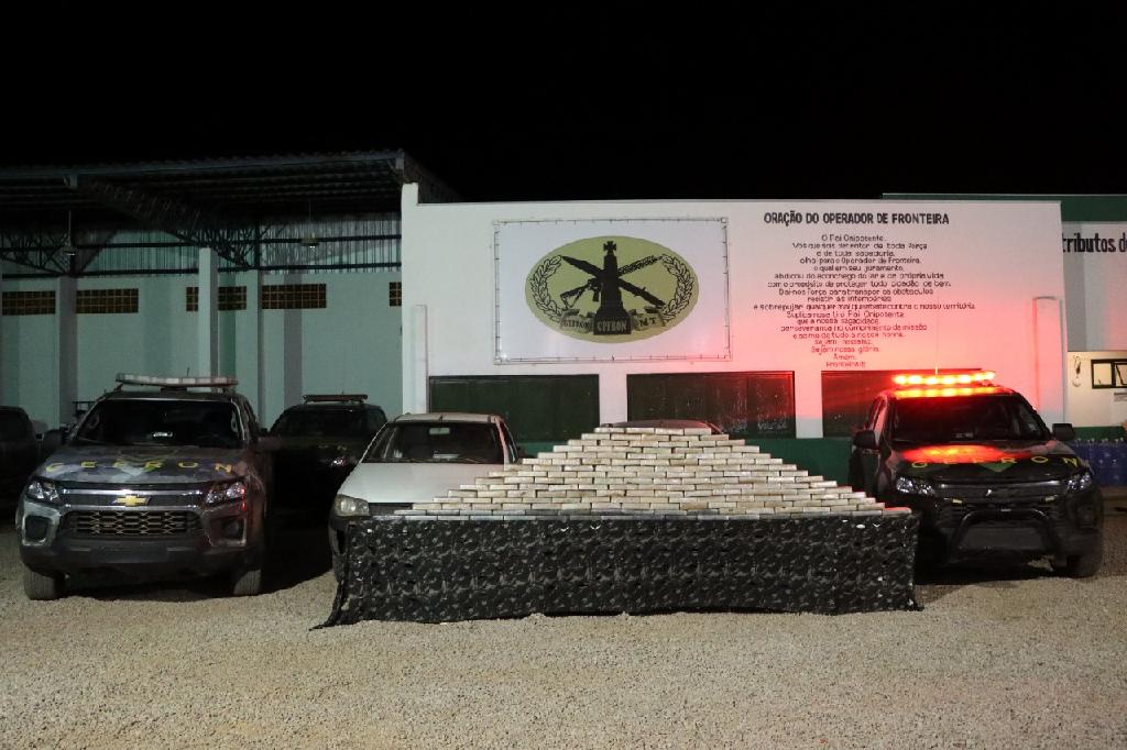 Gefron apreende carga de pasta base de cocaína avaliada em R$ 3,2 milhões