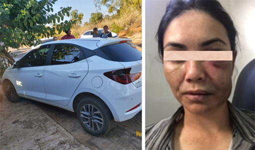 Motorista de aplicativo tem carro roubado, é agredida e jogada em rio