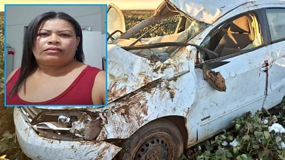 Carro capota em estrada e mulher morre; companheiro foge do local