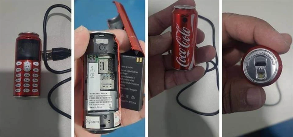 Policiais acham “Celular Coca-Cola” dentro de cadeia