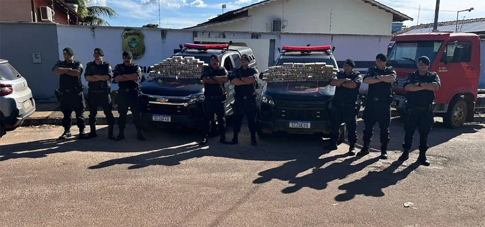 Força Integrada apreende cerca de 125kg de pasta base de cocaína em operação interestadual