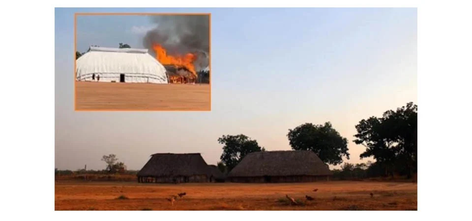 Incêndio de grandes proporções destrói ocas em aldeia no Parque do Xingu. Vídeo