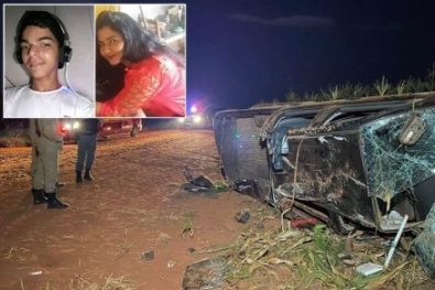 Brasnorte: Caminhonete capota em rodovia de MT e duas pessoas morrem