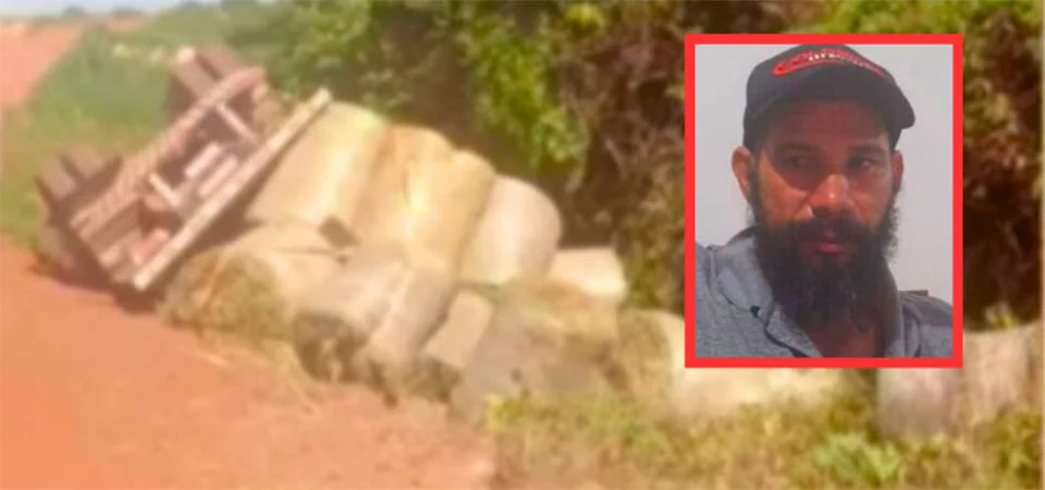 Homem que fazia “bico” de motorista tomba caminhão e morre