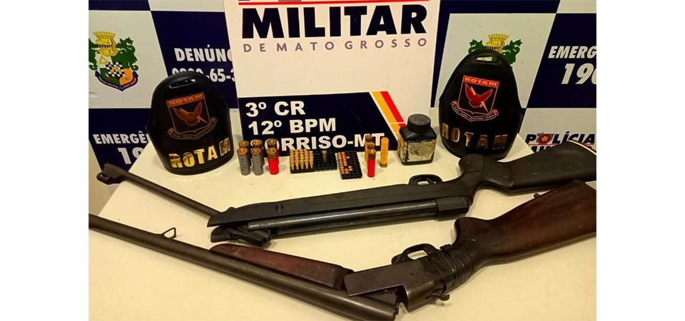 Rotam identifica comércio ilegal de arma de fogo em fazenda