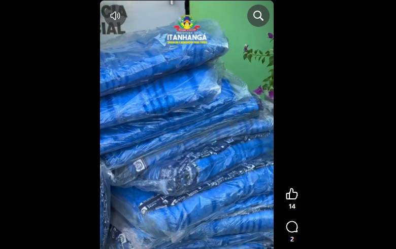 Itanhangá: O frio chegou e também o cuidado e aconchego da Prefeitura com as pessoas que precisam de cobertores. Vídeo