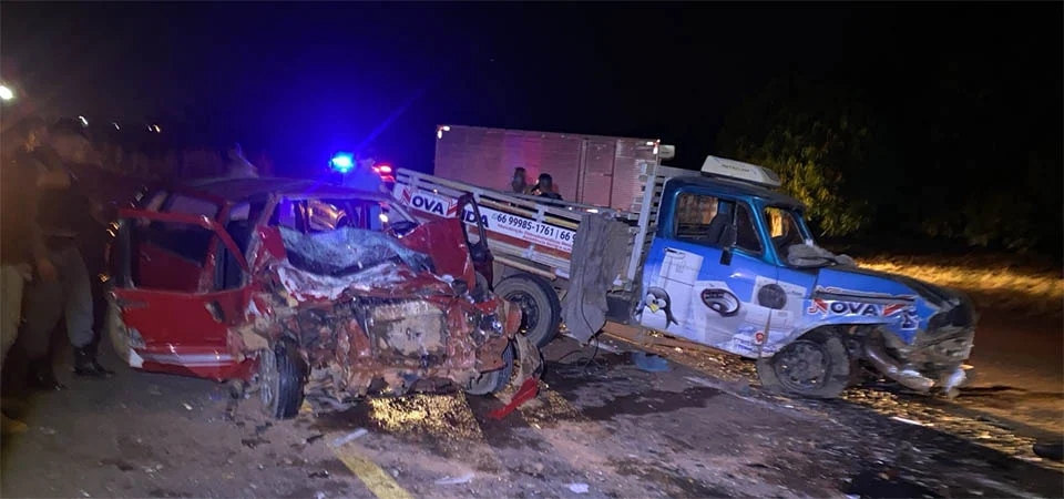 Itanhangá: Acidente na MT 338 deixa dois feridos e quatro pessoas mortas