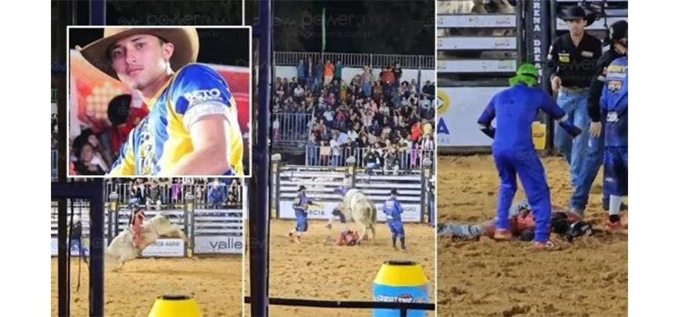 Peão morre depois de ser pisoteado por boi em rodeio. Veja vídeo