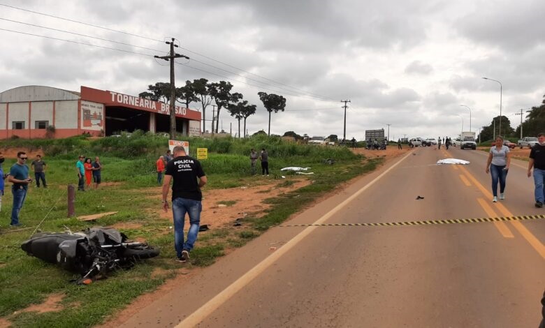 Dois morrem em acidente envolvendo motos na MT-208