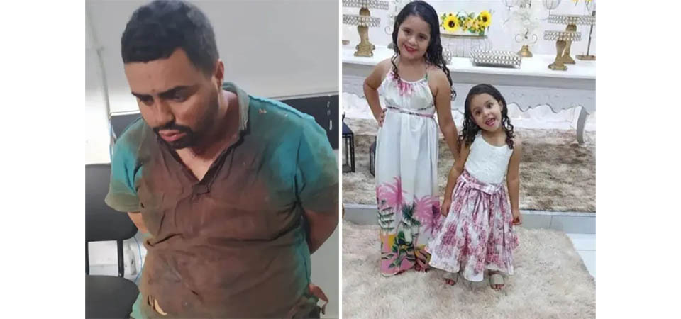 Pai mata filhas de 4 e 8 anos a facadas e depois coloca fogo no carro onde elas estavam