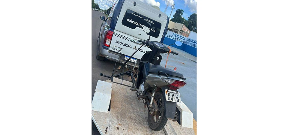 Itanhangá: Polícia Militar recupera moto BIZ roubada em Lucas Do Rio Verde