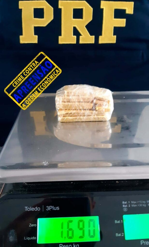 PRF apreende mais de 1,6 quilo de ouro transportado ilegalmente