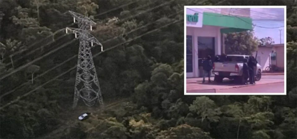 Brasnorte: Hilux usada durante assalto ao Sicredi é encontrada abandonada em mata