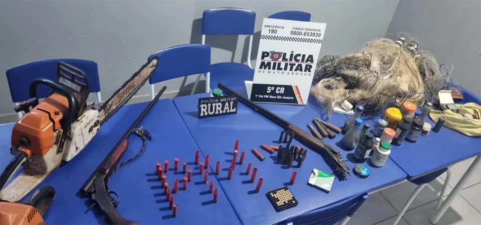 Forças de segurança de MT impedem a 59ª invasão de terra e prendem homem em flagrante